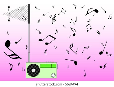 radio receiver catch the music