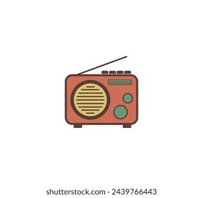 Radio Retro Icon Vector Design