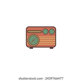 Radio Retro Icon Vector Design
