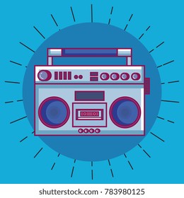 radio retro technology icon