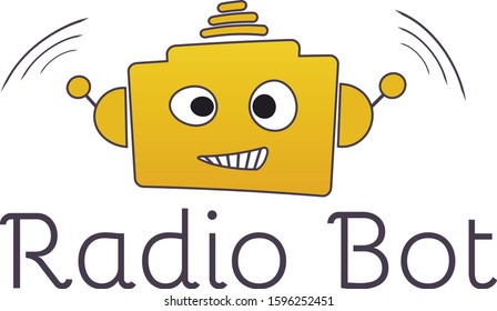 Radio Robot Minimal Logo design