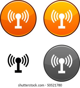 Radio round buttons. Black icon included.