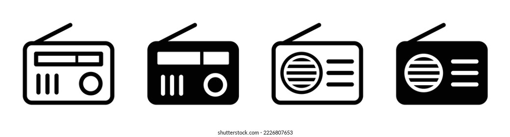 Radio set Icon vector illustration