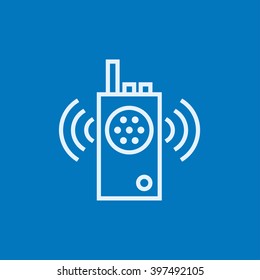 Radio set line icon.