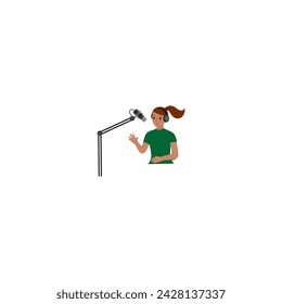 conjunto de radio con ilustración vectorial de día de radio