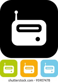 Radio set - Vector icon isolated