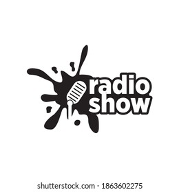 Radio Show Logo Splash Graphic Podcast Stock Vector (Royalty Free ...