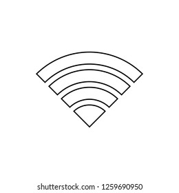 radio signal icon. Element of web for mobile concept and web apps icon. Thin line icon for website design and development, app development