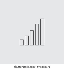 radio signal level vector icon