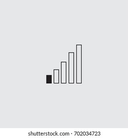 radio signal level vector icon