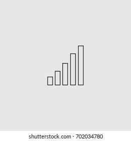 radio signal level vector icon