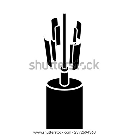 radio signal tower icon vector illustration eps