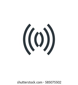 Radio Signal Vector Icon