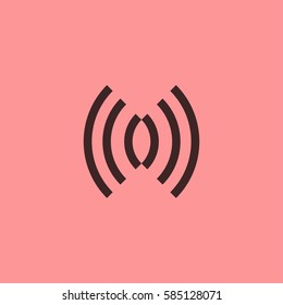 Radio signal vector icon