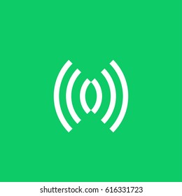 Radio signal vector icon