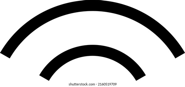 Radio signal vector illustration. Flat illustration iconic design of radio signal, isolated on a white background.