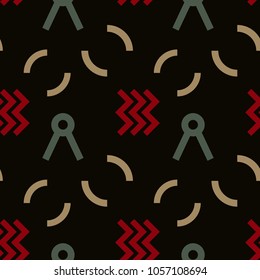 Radio signals seamless pattern. Suitable for screen, print and other media.