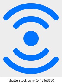 Radio Source vector icon. A flat illustration design of Radio Source icon on a white background.