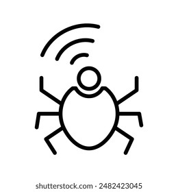 Icono de espionaje de radio establece Ilustraciones de vigilancia para seguridad y espionaje