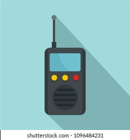 Radio station icon. Flat illustration of radio station vector icon for web design