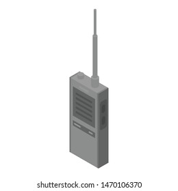 Radio station icon. Isometric of radio station vector icon for web design isolated on white background