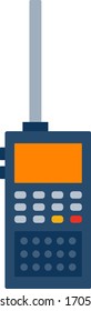 Icono vectorial de la estación de radio aislado