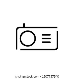 Radio Symbol Icon Vector Illustration
