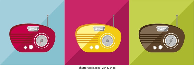 Radio symbol. Vector illustration