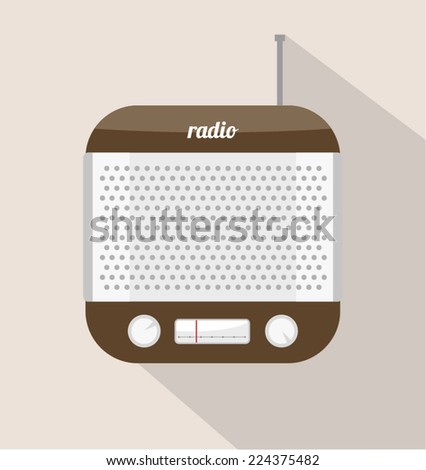 Radio symbol. Vector illustration