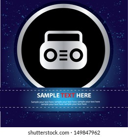 Radio symbol,vector