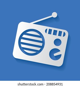 Radio symbol,vector