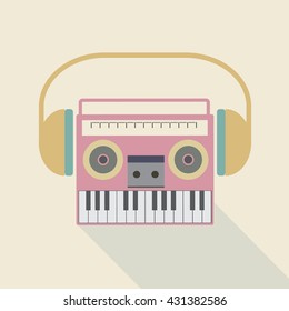 Radio Synthesizer , vector illustration
