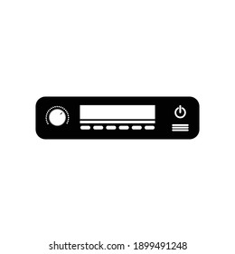 Radio Tape Recorder Vector Solid Icons