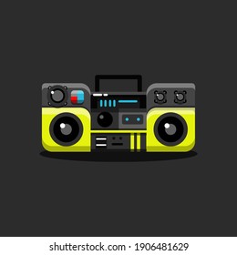 radio tape vector illustration designed in simple style