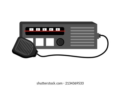 vector de icono de radio taxi aislado