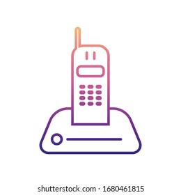 radio telephone nolan icon. Simple thin line, outline vector of Appliances icons for ui and ux, website or mobile application