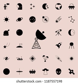 radio telescope icon. Space icons universal set for web and mobile