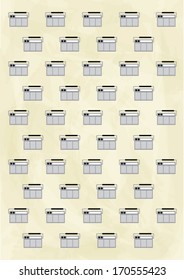 radio template vector/illustration / background