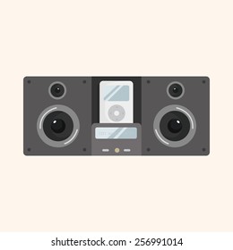 radio theme elements vector,eps