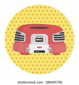 radio theme elements vector,eps