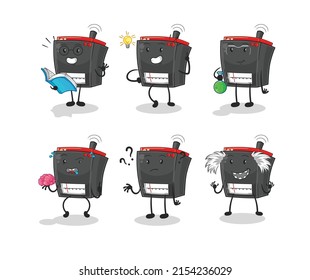 Radio Threading Group Charakter. Cartoon-Maskottvektor