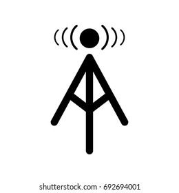 Radio tower icon .