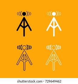 Radio tower icon .