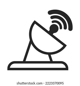 Icono de la torre de radio, antena Vector de señales inalámbrico