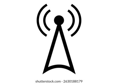 ícone torre de rádio, ícone torre de antena símbolo de ilustração vetorial. 