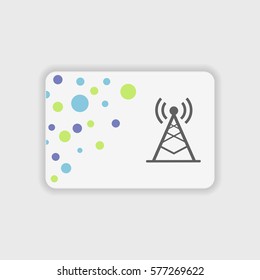 Radio tower icon illustration isolated vector sign symbol