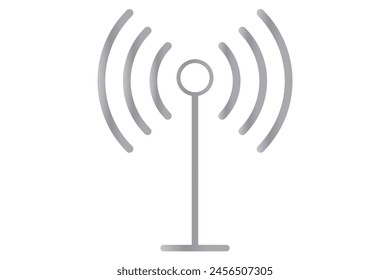 Radio tower icon. Linear style