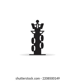 radio tower icon on white background
