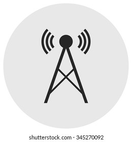 radio tower icon . Vector illustration.