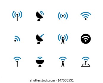 Radio Tower icons. Wireless technology. Vector illustration.
